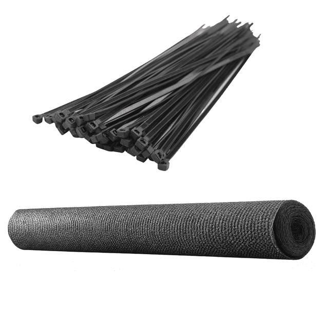 Shade Net for Fence, Masking, Gray 1.5M 10M 140g/m&sup2;