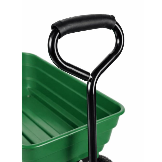 Garden Transport Cart Removable Tilting Tray Green 120 kg