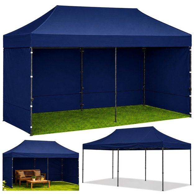 Express Garden Tent Catering Commercial Pavilion Navy Blue 3x6 M
