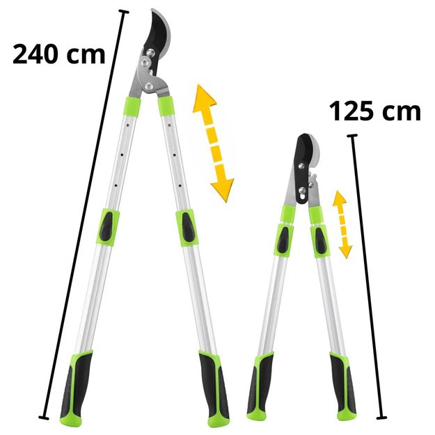 Telescopic Gardening Shears Pruning Shears Non-slip Handles 68-92CM