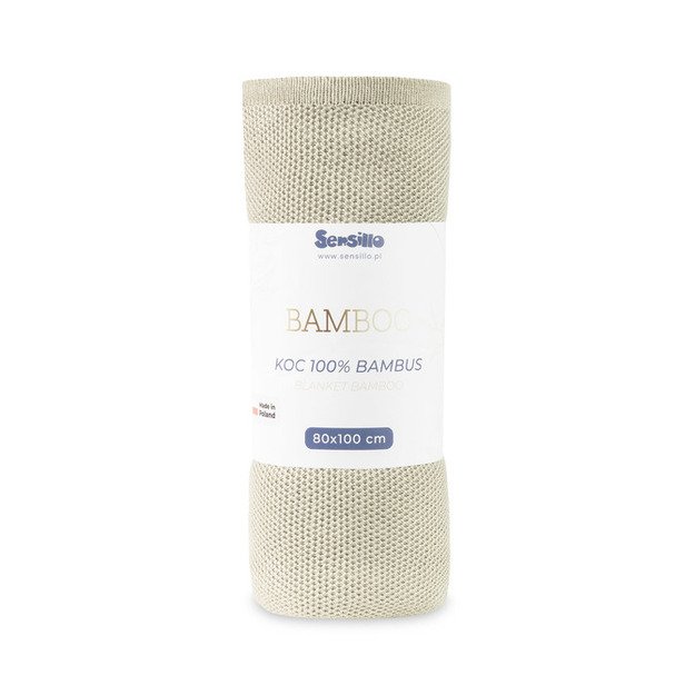 BLANKET BAMBOO 80X100 BEIGE