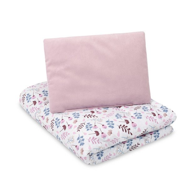 COT SET VELVET TWIGS PINK