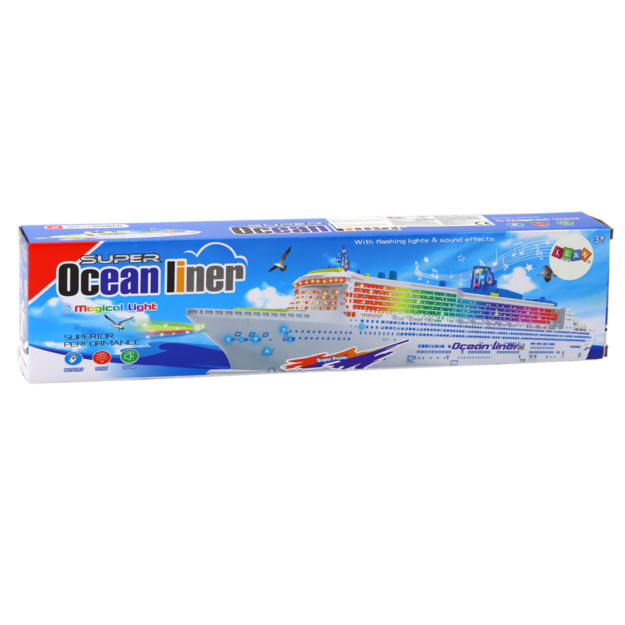 Passenger Cruise Ship Driving Lights Sounds