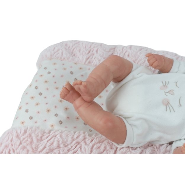 Arias Reborn lėlė kūdikėlis su miego pagalve, 35 cm