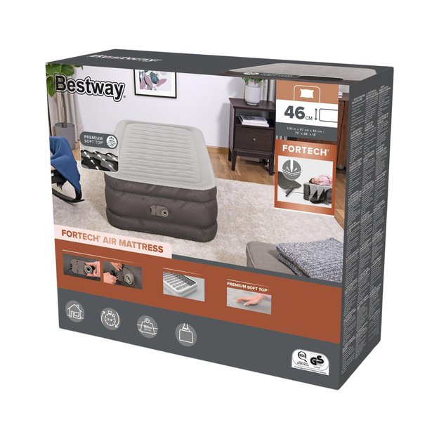 Single Inflatable Mattress with Electric Pump 191 x 97cm Bestway 69048