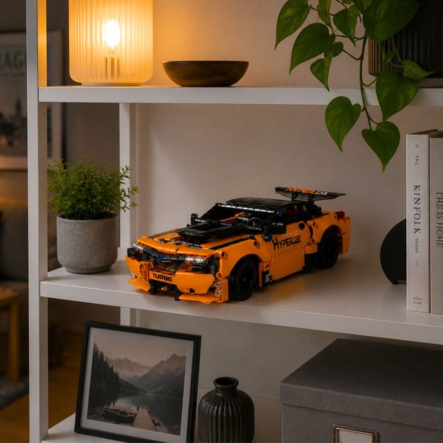 RC Car Remote Controlled Construction Blocks Orange 545 pcs.