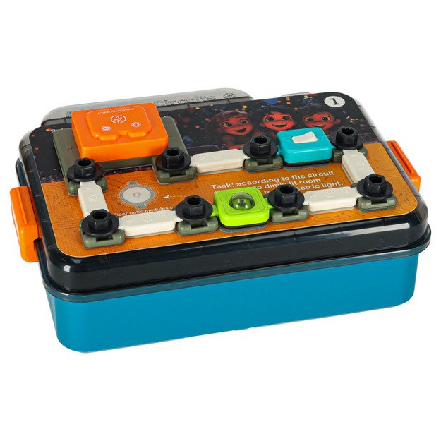 Mały elektryk elektronik zestaw edukacyjny 45 element&oacute;w + 12 kart