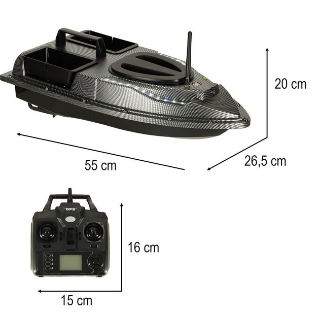 Ł&oacute;dka zanętowa zdalnie sterowana ł&oacute;dź GPS Flytec V900 5,4 km/h 1,5 kg