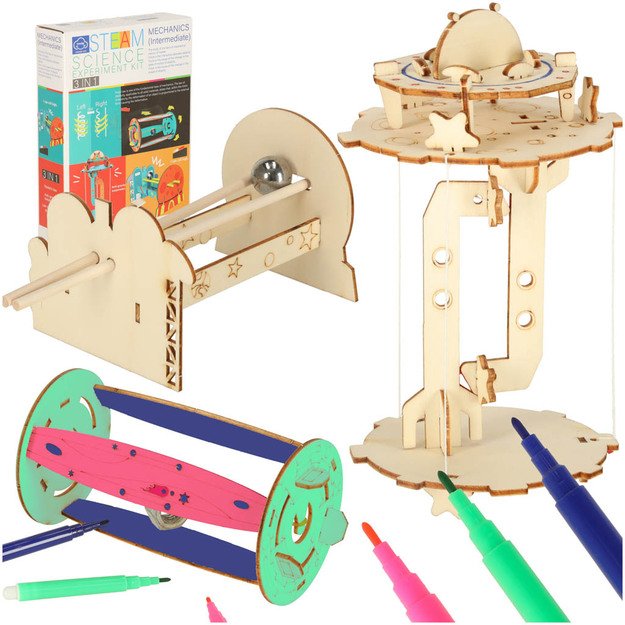 Zestaw edukacyjny do eksperyment&oacute;w naukowych DIY mechanika grawitacja 3w1