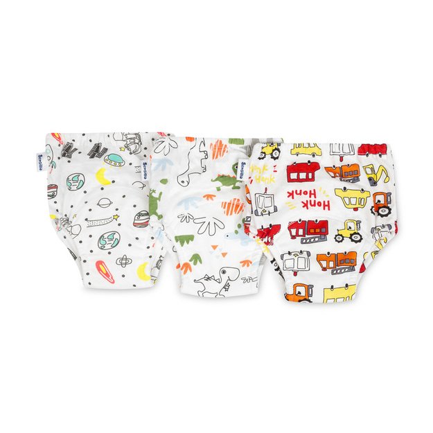 TRAINING PANTIES SNUGGI 3-PACK CARS & COSMOS