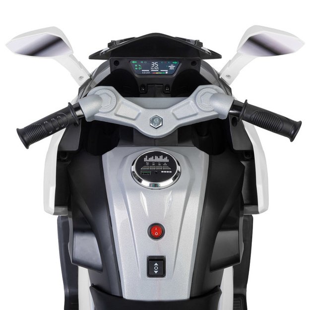 Vaikiškas elektrinis automobilis „Nitro“, baltas