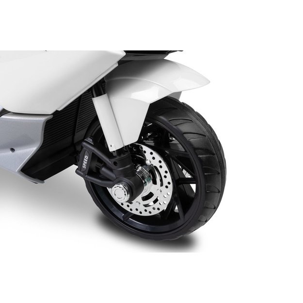 Vaikiškas elektrinis automobilis „Nitro“, baltas