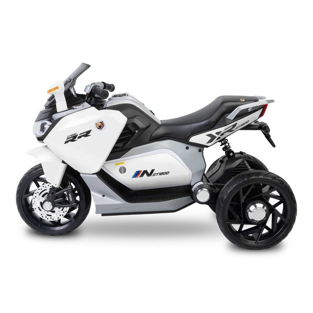 Vaikiškas elektrinis automobilis „Nitro“, baltas