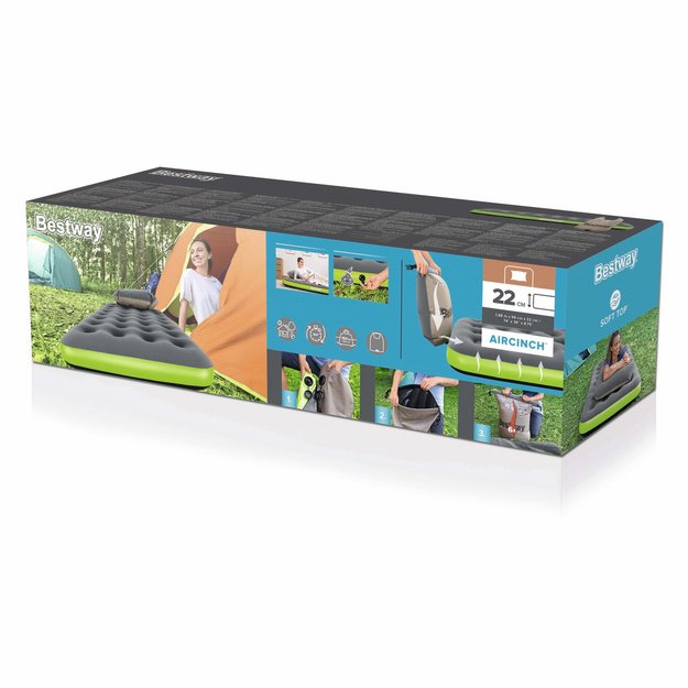 Pripučiamasis čiužinys 188 x 99 x 22 cm Bestway 67619