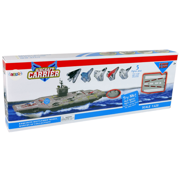 Aircraft Carrier Jets 5 pcs Sound Lights 3