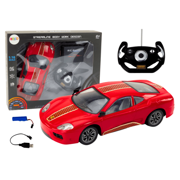 Remote Control Sports Car 1:16 R/C Red