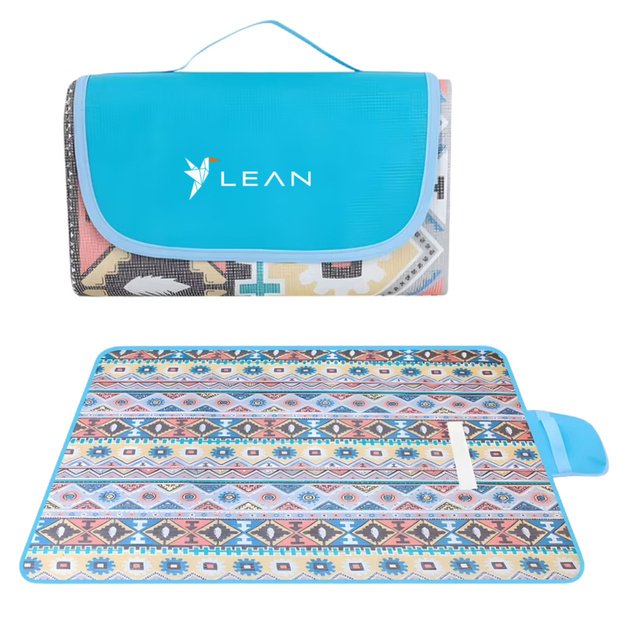 Picnic Beach Blanket Foldable LEAN Patterns 200 x 200cm
