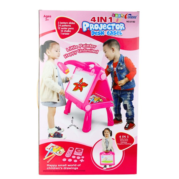 Standing Blackboard Projector - Chalk & Marker 3