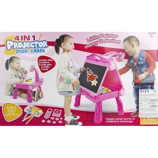 Standing Blackboard Projector - Chalk & Marker 6