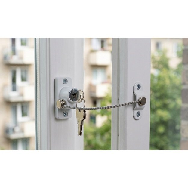 Langų apsauginis pakreipimo užraktas su raktu 5