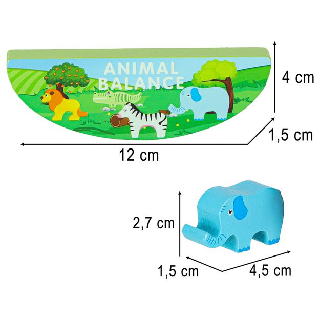Dėlionės žaidimas, balansuojantis safario gyvūnus 20