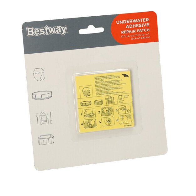 BESTWAY 62091 Baseinų remonto pagalvėlės 10vnt.