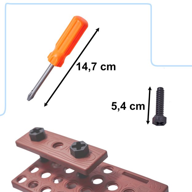 Įrankiai vaikams dirbtuvės su įrankiais 48el. 30