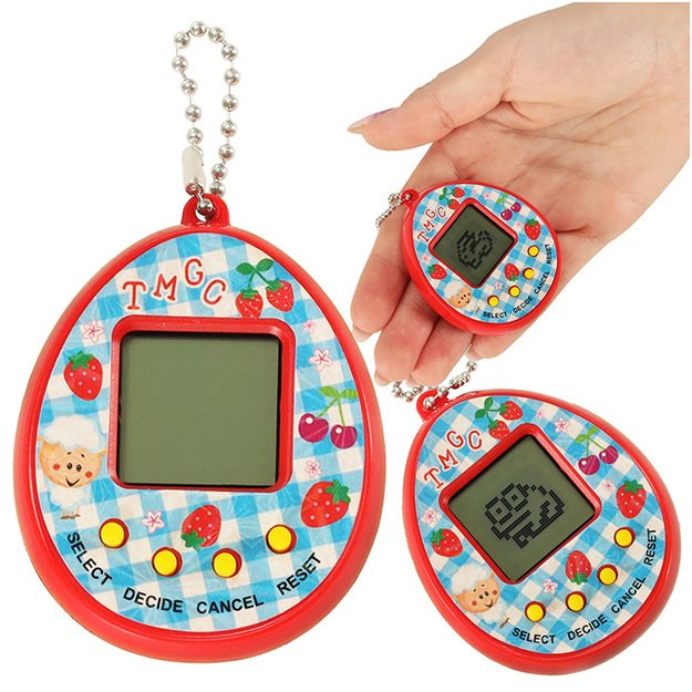 Žaislas Tamagotchi elektroninis žaidimas kiaušinis raudonas