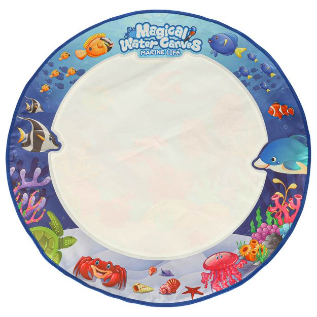 Vandens kilimėlis tapybai vandens piešimo žymekliai trafaretai trafaretai volelis 80 cm apvalus vandens pasaulis 1