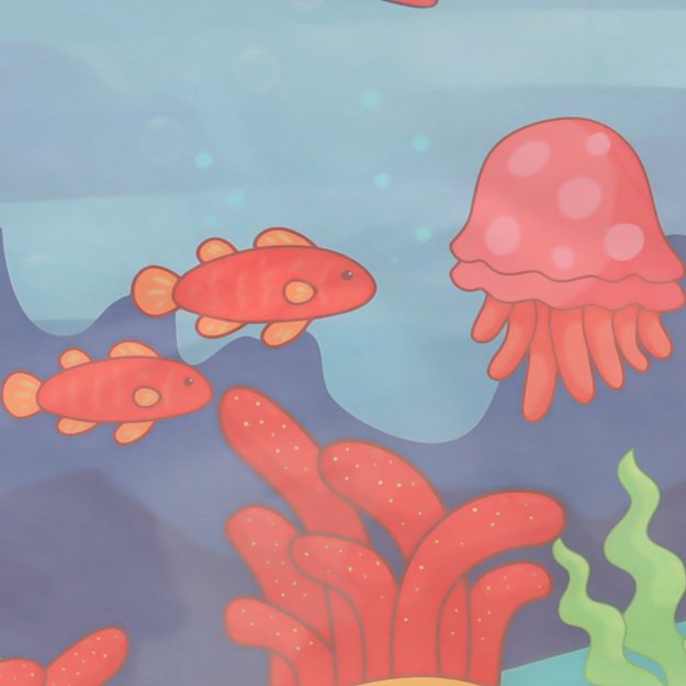 Vandens kilimėlis tapybai vandens piešimo žymekliai trafaretai trafaretai volelis 80 cm apvalus vandens pasaulis 11