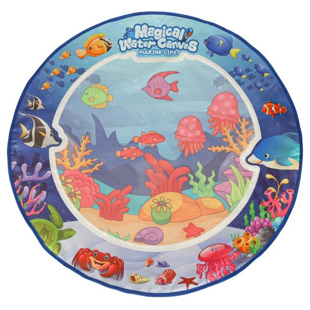 Vandens kilimėlis tapybai vandens piešimo žymekliai trafaretai trafaretai volelis 80 cm apvalus vandens pasaulis 4