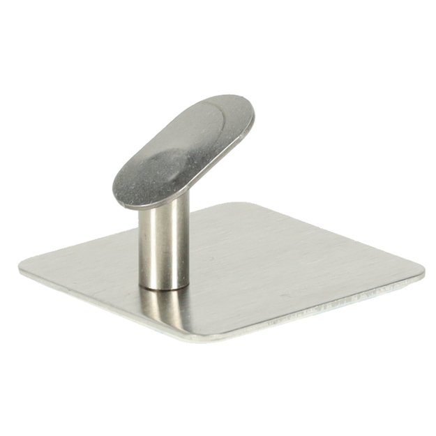 Lipnūs sidabriniai vonios kambario kabliukai ant sienos, 4 dalių rinkinys PROVISIONAL 3