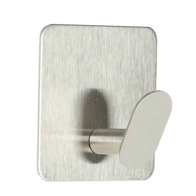 Lipnūs sidabriniai vonios kambario kabliukai ant sienos, 4 dalių rinkinys PROVISIONAL 2