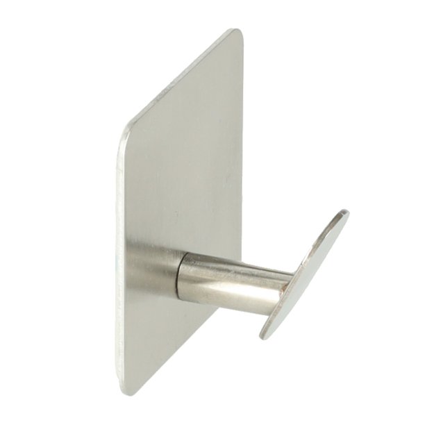 Lipnūs sidabriniai vonios kambario kabliukai ant sienos, 4 dalių rinkinys PROVISIONAL 4