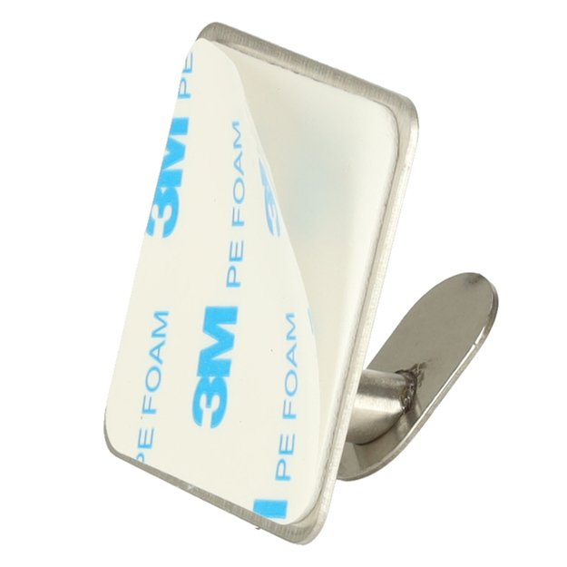 Lipnūs sidabriniai vonios kambario kabliukai ant sienos, 4 dalių rinkinys PROVISIONAL 6