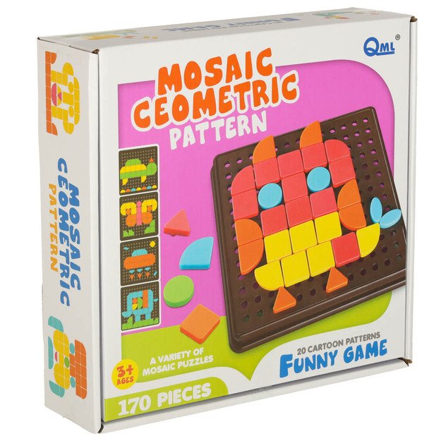 Geometrinės mozaikos kūrybinės dėlionės formos 170 dalių 13