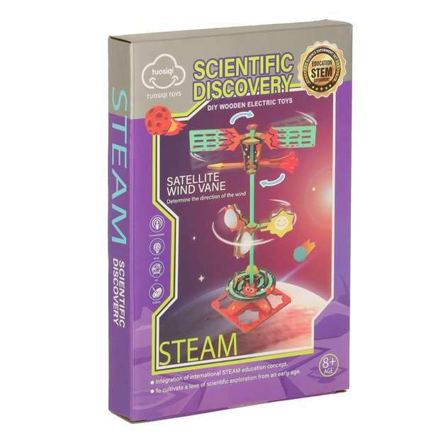 Gamtos mokslų rinkinys 3D modelis medinė vėjo vartyklė 5