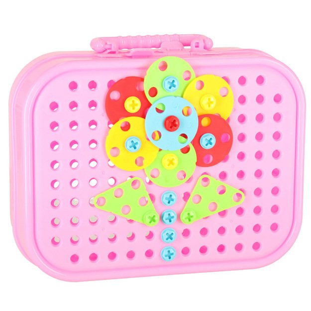 Statybinės kaladėlės dėkle + vienaragio atsuktuvas 13