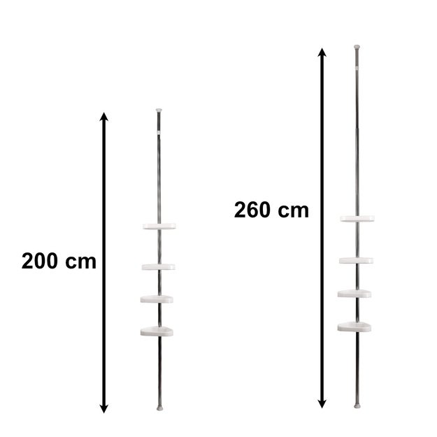 Teleskopinė kampinė lentyna 320cm