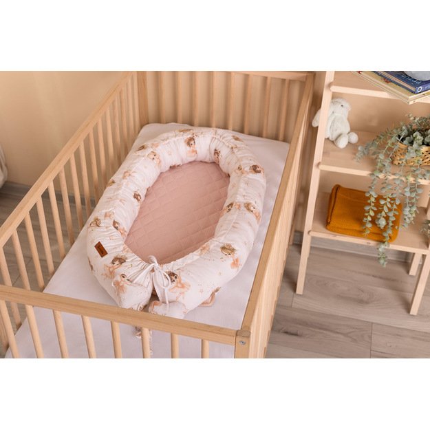 KŪDIKIŲ LIZDAS MUSLINO BALERINOS ROŽINĖS SPALVOS 14