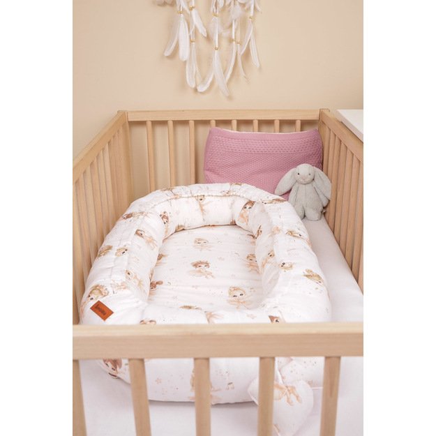 KŪDIKIŲ LIZDAS MUSLINO BALERINOS ROŽINĖS SPALVOS 25