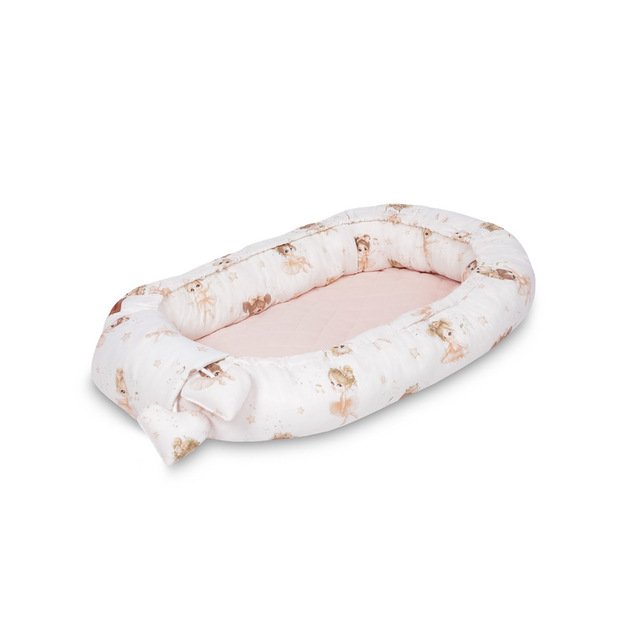 KŪDIKIŲ LIZDAS MUSLINO BALERINOS ROŽINĖS SPALVOS 21