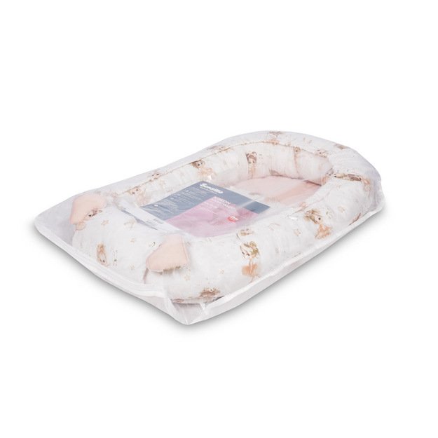 KŪDIKIŲ LIZDAS MUSLINO BALERINOS ROŽINĖS SPALVOS 24