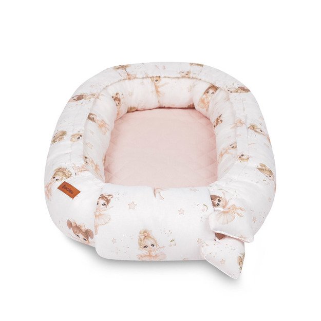 KŪDIKIŲ LIZDAS MUSLINO BALERINOS ROŽINĖS SPALVOS 22