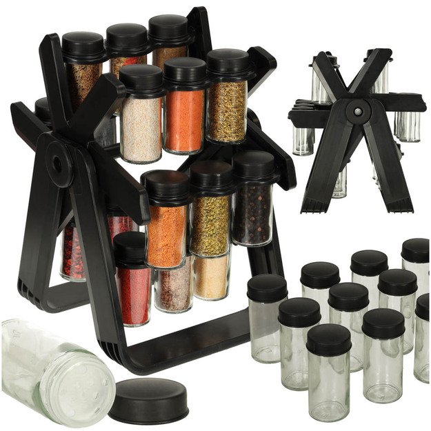 Spice jar rack 18 parts