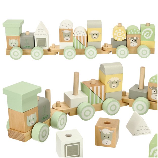  Lulilo Train  medinis traukinys pastelė 1