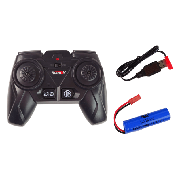 Remote controlled tractor R/C Black 2.4G Metal