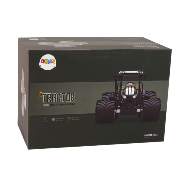 Remote controlled tractor R/C Black 2.4G Metal