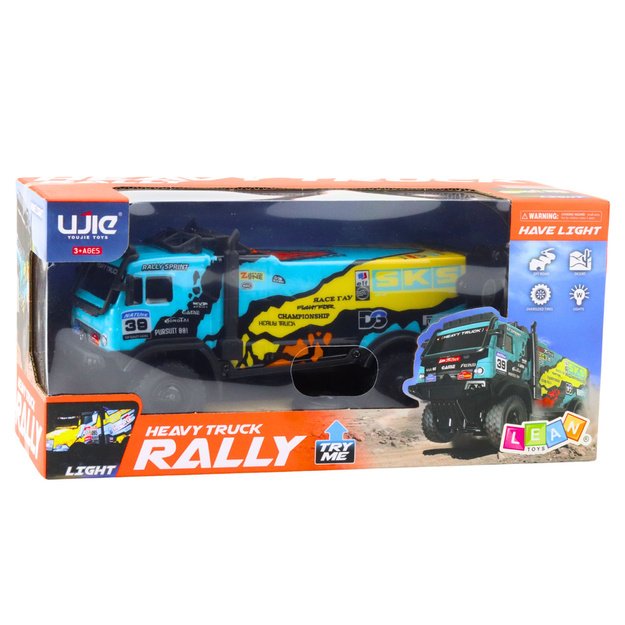 Remote Controlled Truck RC Remote Control Sounds Blue 3