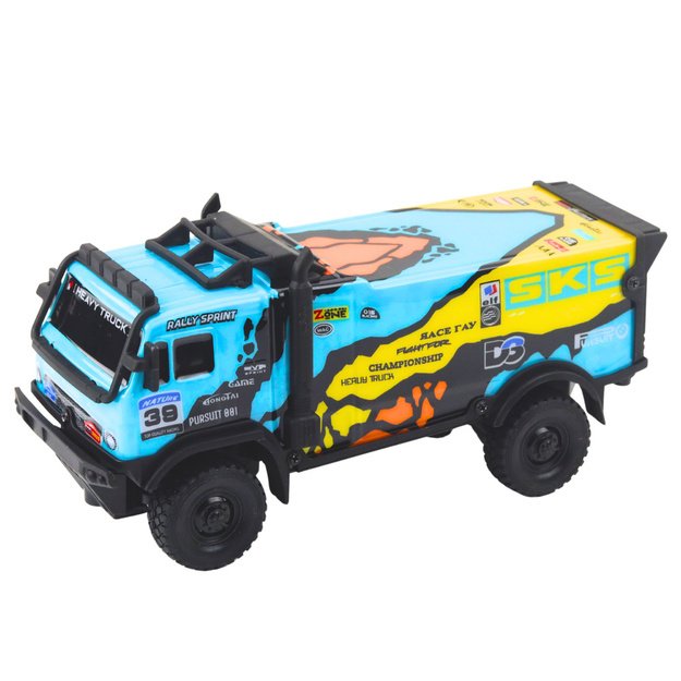 Remote Controlled Truck RC Remote Control Sounds Blue 1